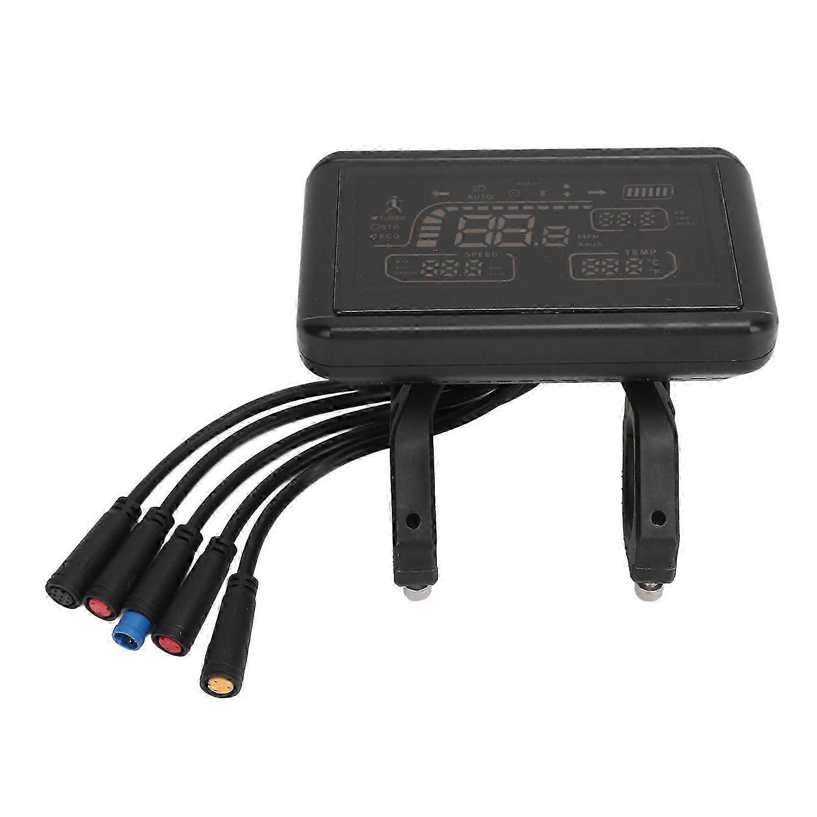 Electric Bicycle Display Panel Speed Gear Power Mode Indicator Meter Waterproof for Electric Bike ModificationYMQX)