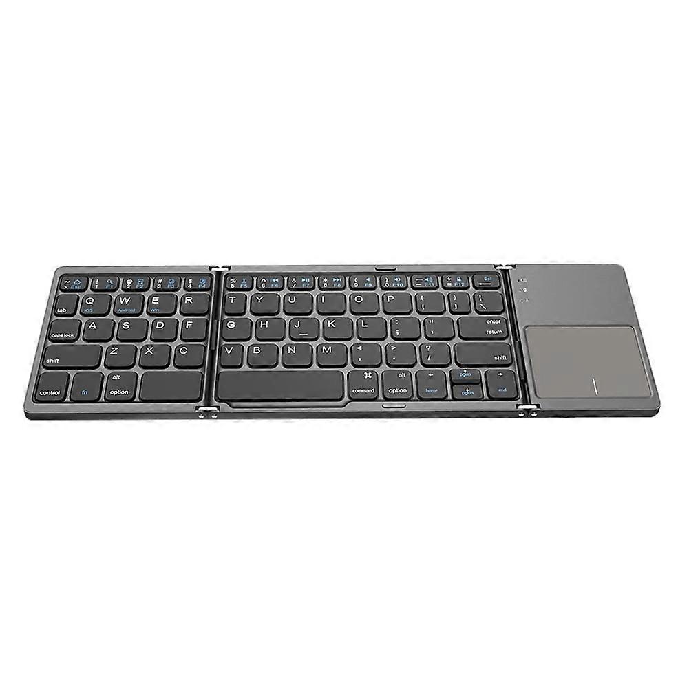 jixopn Foldable Keyboard With Touchpad Portable Keyboard Lightweight Dustproof Bluetooth-compatible for Universal Tablet Phone