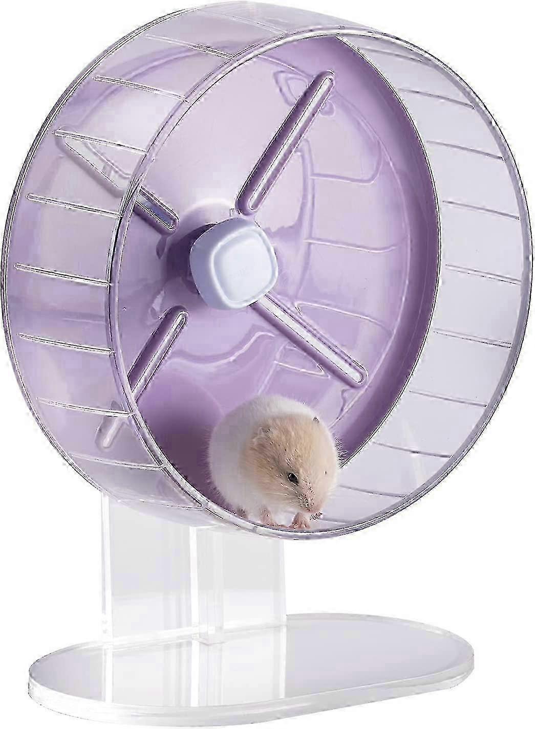 MouseBro Windmill Candy Color Quiet Running Wheel with Height Adjustable Base and Cage Attachment for Hamsters, Gerbils, Dwarf Hamsters, Mice, Rats an
