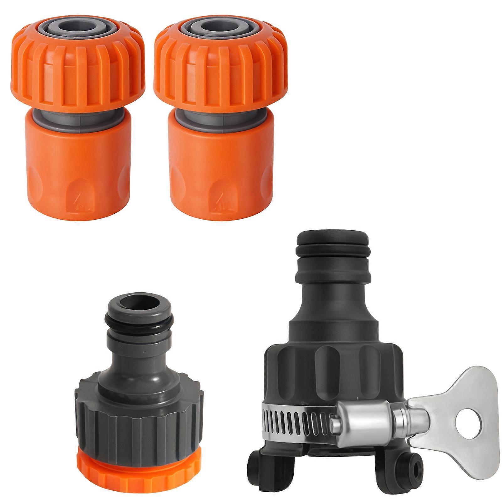 Weatherproofed Hose Coupling Adapter with Secure Lock Multipurpose Plumbing Adapter for Outdoor Sprinkler Systems Multicolor
