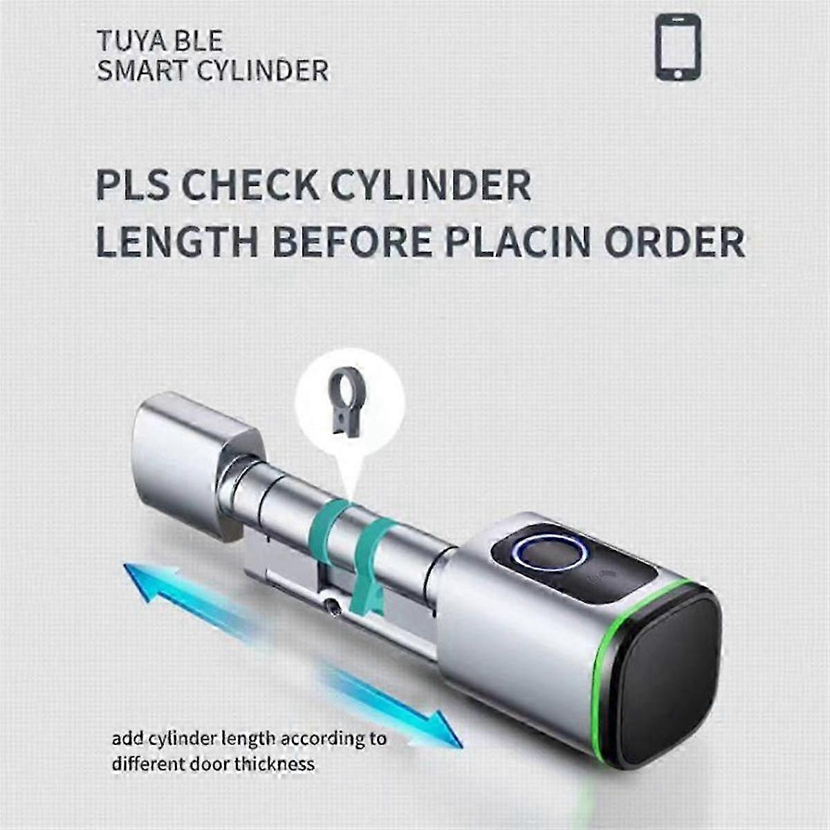 Inteligentní zámek Cylindrická vložka Tong Tong APP Card Brána proti krádeži Zámek otisků prstů Náhradní zámek Cyli
