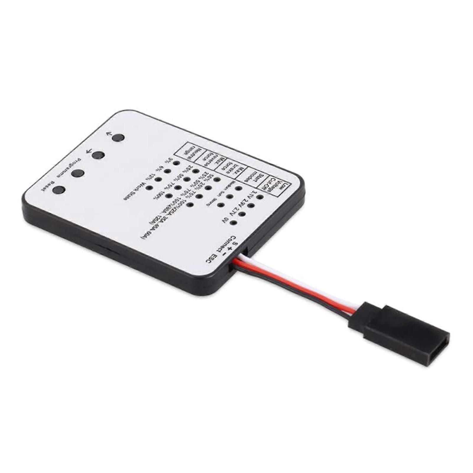 Brushless Motor Programming Card Featuring Neutral Range Adjustment & Reverse Force Settings for Surpass & KK Multicolor