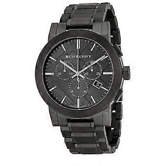 Reloj Burberry para hombre de acero inoxidable con correa gris oscuro y esfera gris oscuro Bu9354 The City