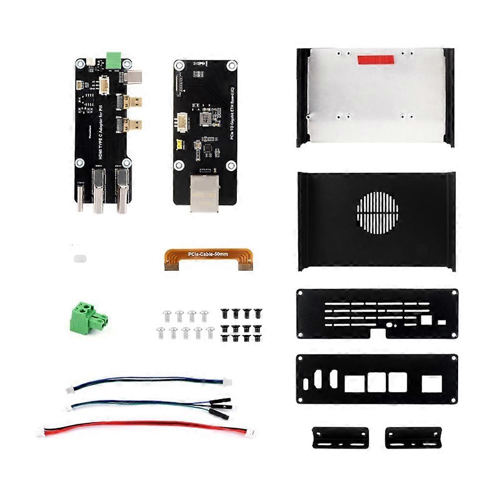 Multi-Functional Mini-Computer Kit Designed for 5, Aluminum Alloy Case for PCIe Adapter C