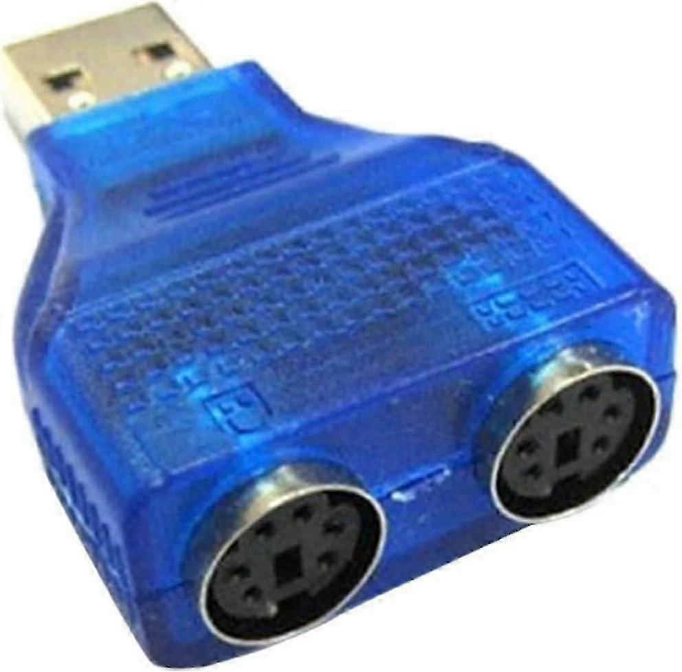 Slim USB 2.0 to PS 2 Adapter Dongle to Use Your PS/2 Keyboard/On A USB Port Computer Accessories E65C