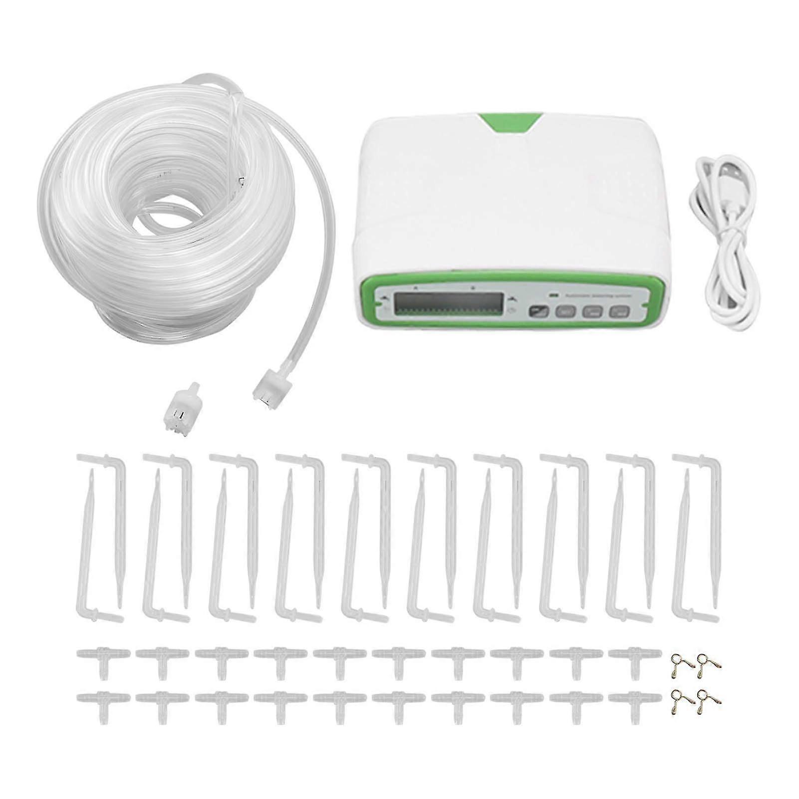 Automatic Drip Irrigation Kit, Programmable Plant Watering Timer For Efficient Water-Saving Solution, Adjustable Self-Watering Devices With Dual