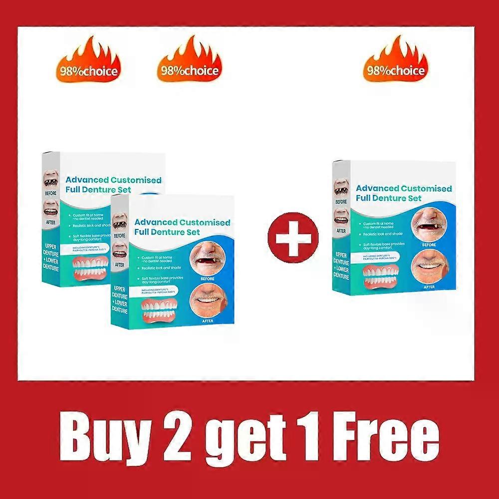 Denture Kit - Daily teeth modification kit to enhance smile aesthetics, comfortable with natural material denture set.