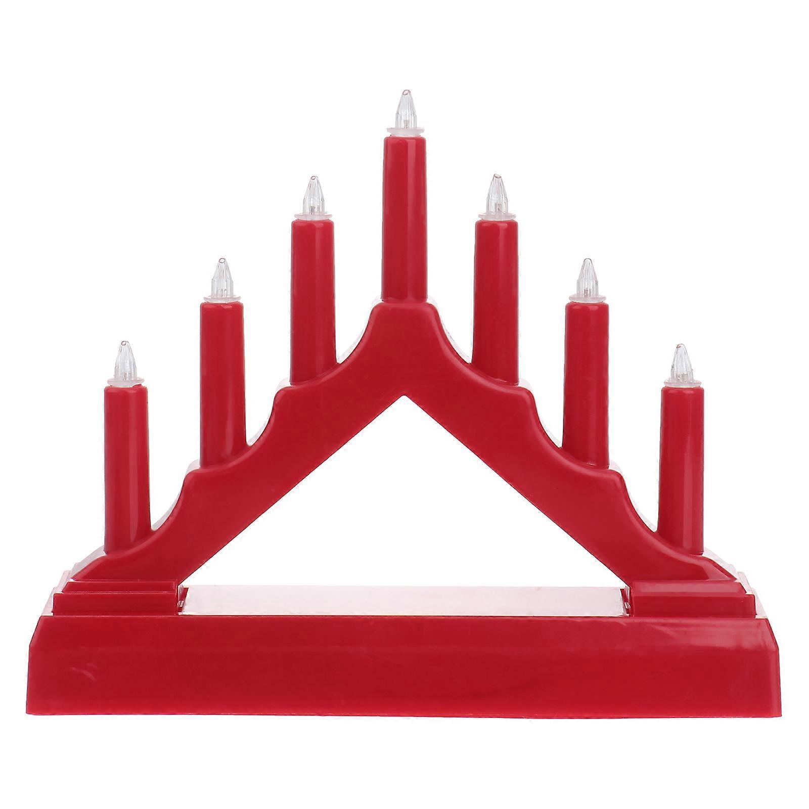 LED Night Light Candle Bridge Lamp for Table Use with Red Color