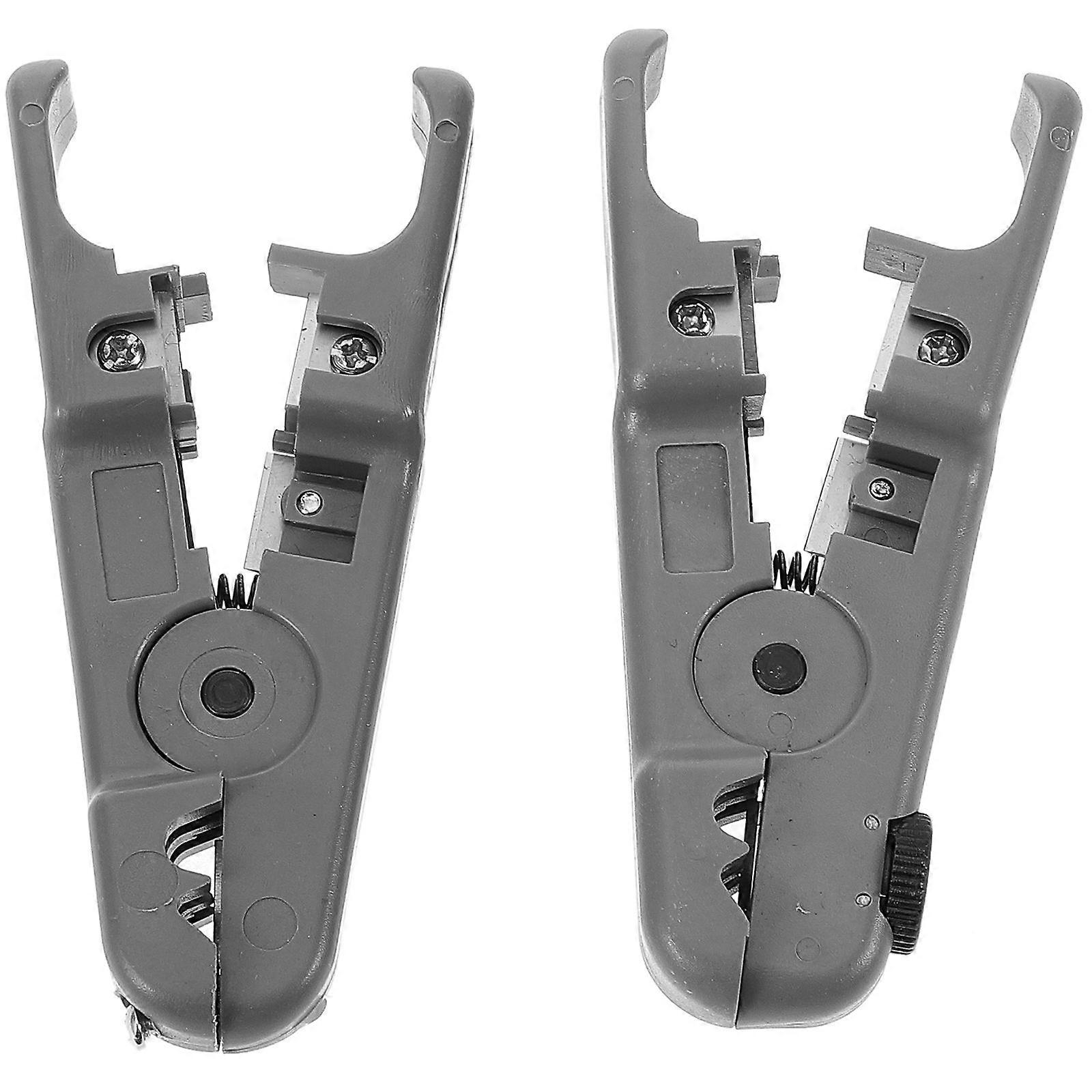 Multi Functional Wire Stripping Pliers Electrical Pliers For Repair Installation Grey 2Pcs