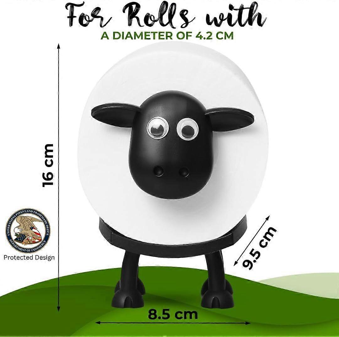Sheep Toilet Roll Holder - A fun sheep-themed toilet paper holder for home use.