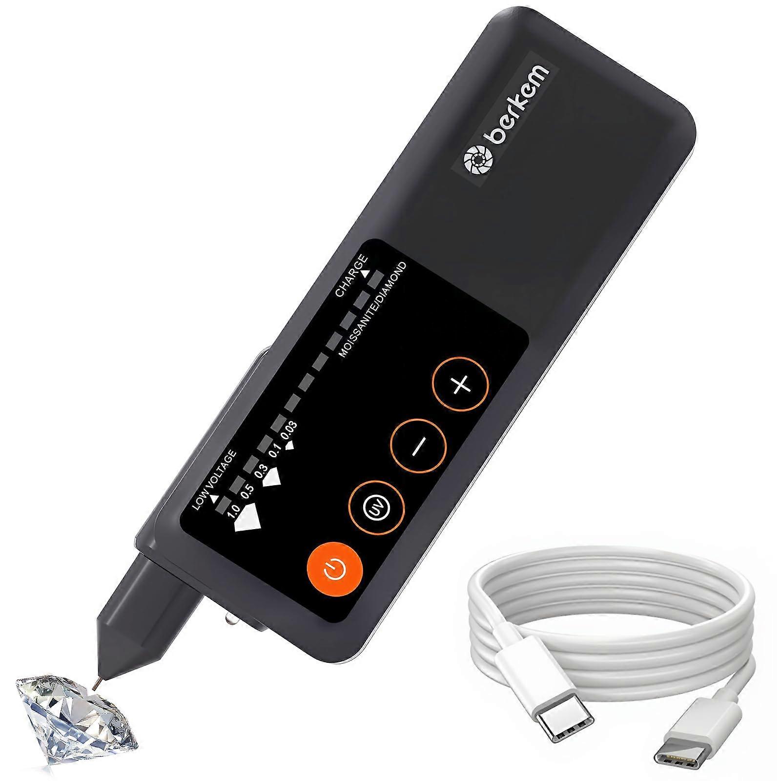 Diamond Tester Pen with LCD Display and UV Light – Rechargeable  Accuracy Jewelry Tool for Professional and Beginner Gem Identification