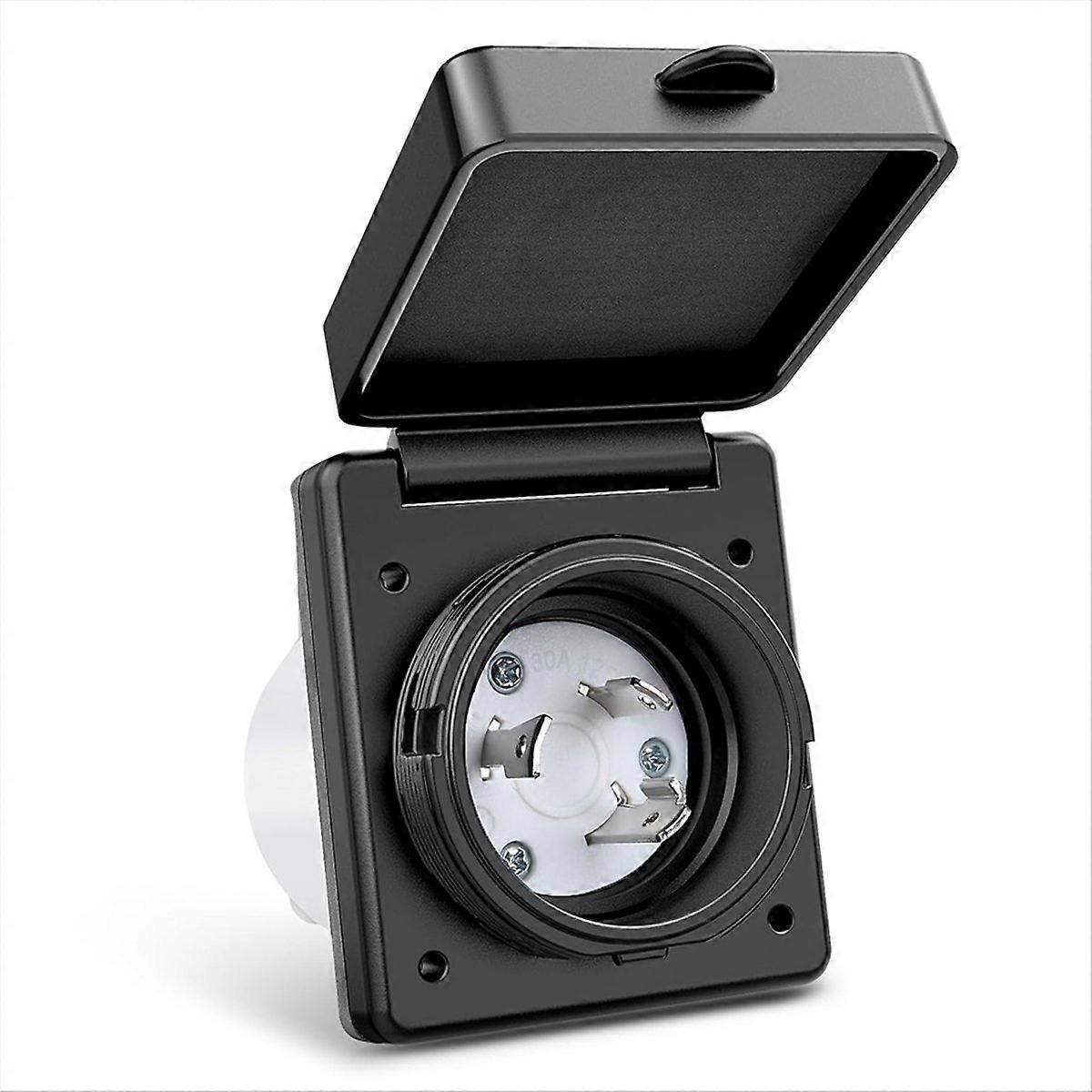 30 AMP RV Shore Power Inlet 125V Twist Lock Receptacle