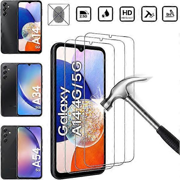 Compatible with Samsung Galaxy A14/A34/A54 screen protector Premium - compatible with SAMSUNG A14 1 PC