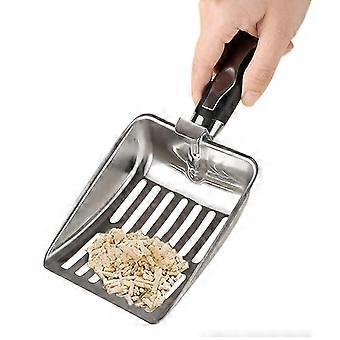 Stainless Steel Cat Litter Scoop with Ergonomic Handle for Home, Travel and Pet Care