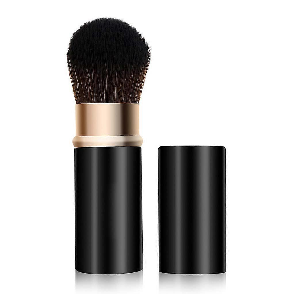 Kabuki Makeup Brush Retractable with Cap, Soft Dense Bristles for Powder Foundation and Blush