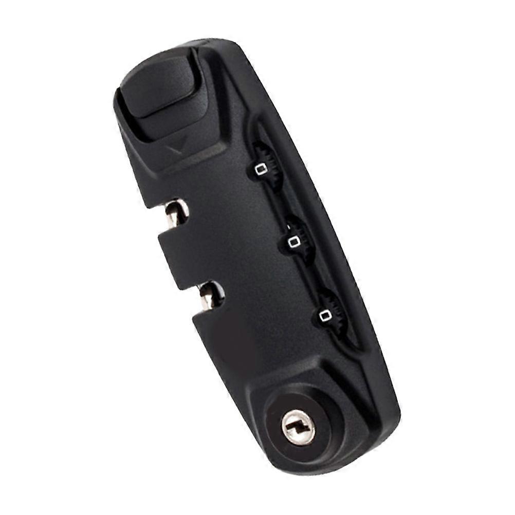 Customs Lock Zipper Bags Fixed Lock Fixed Safety Lock TSA007 Authentication Password Lock Black