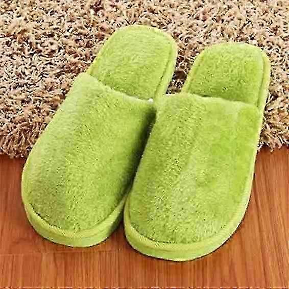 Warm Anti-Slip Unisex Slipper Plush Plus Size Comfortable Autumn Solid Color