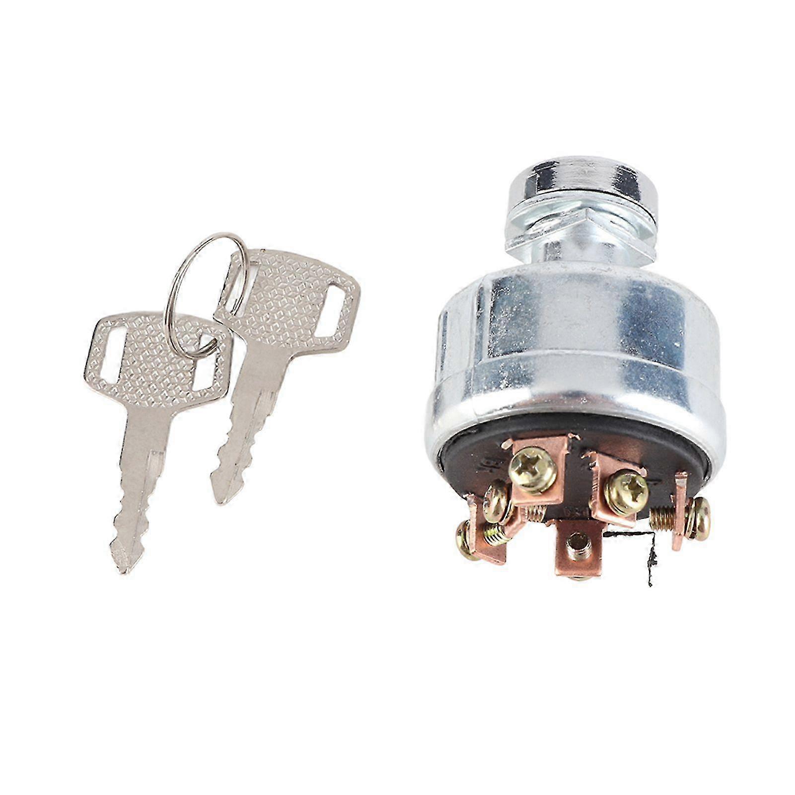 For Kobelco SK2003 SK2005 SK1205 Ignition Starter Switch with 6 Terminal Wire Digger 2 Keys