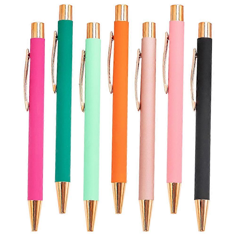 Assorted Color Metal Ballpoint Pens for Writing Use 35Pcs Multi-Function Office Supply