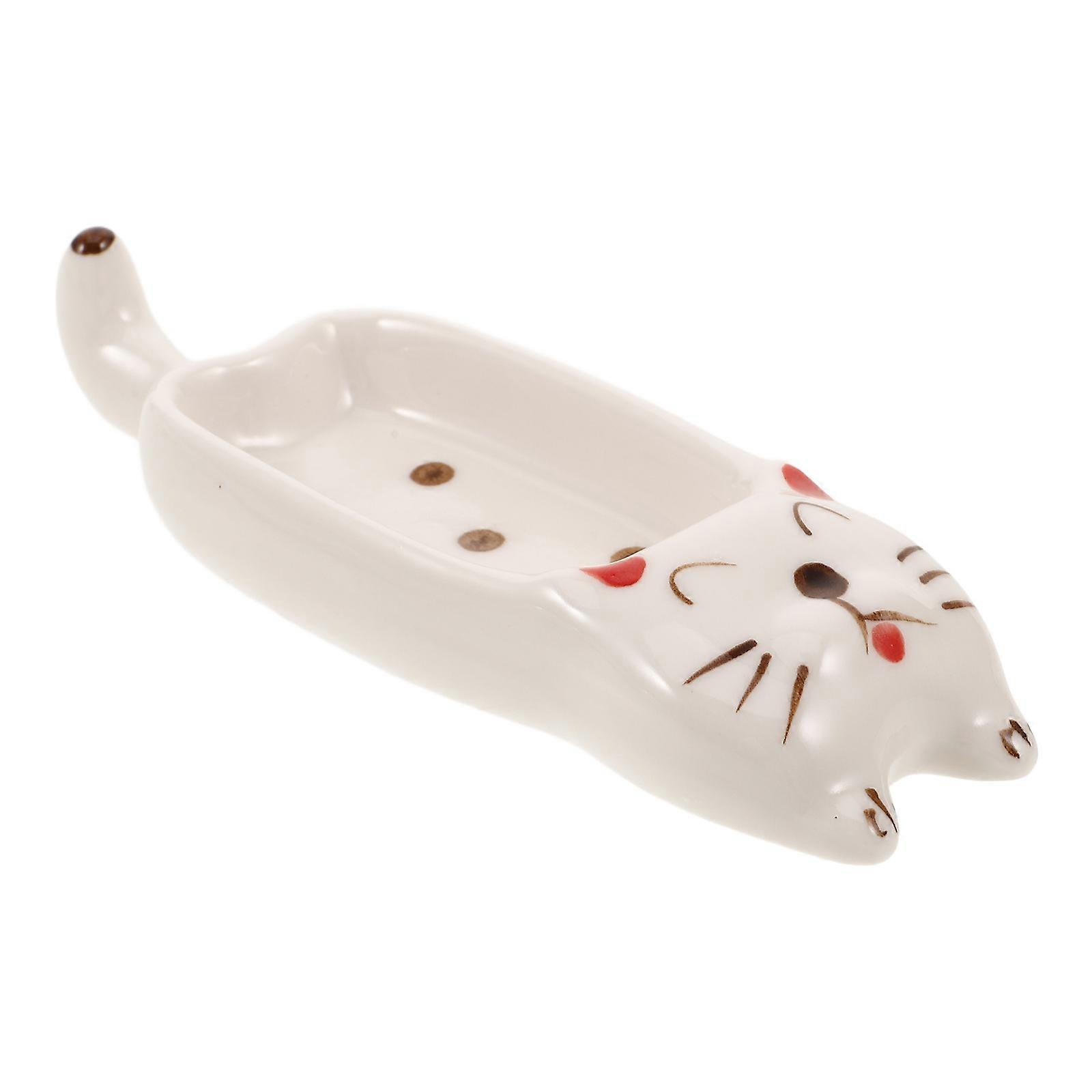 Dappen Dish Ceramic Nail Brush Holder for Mixing Liquid