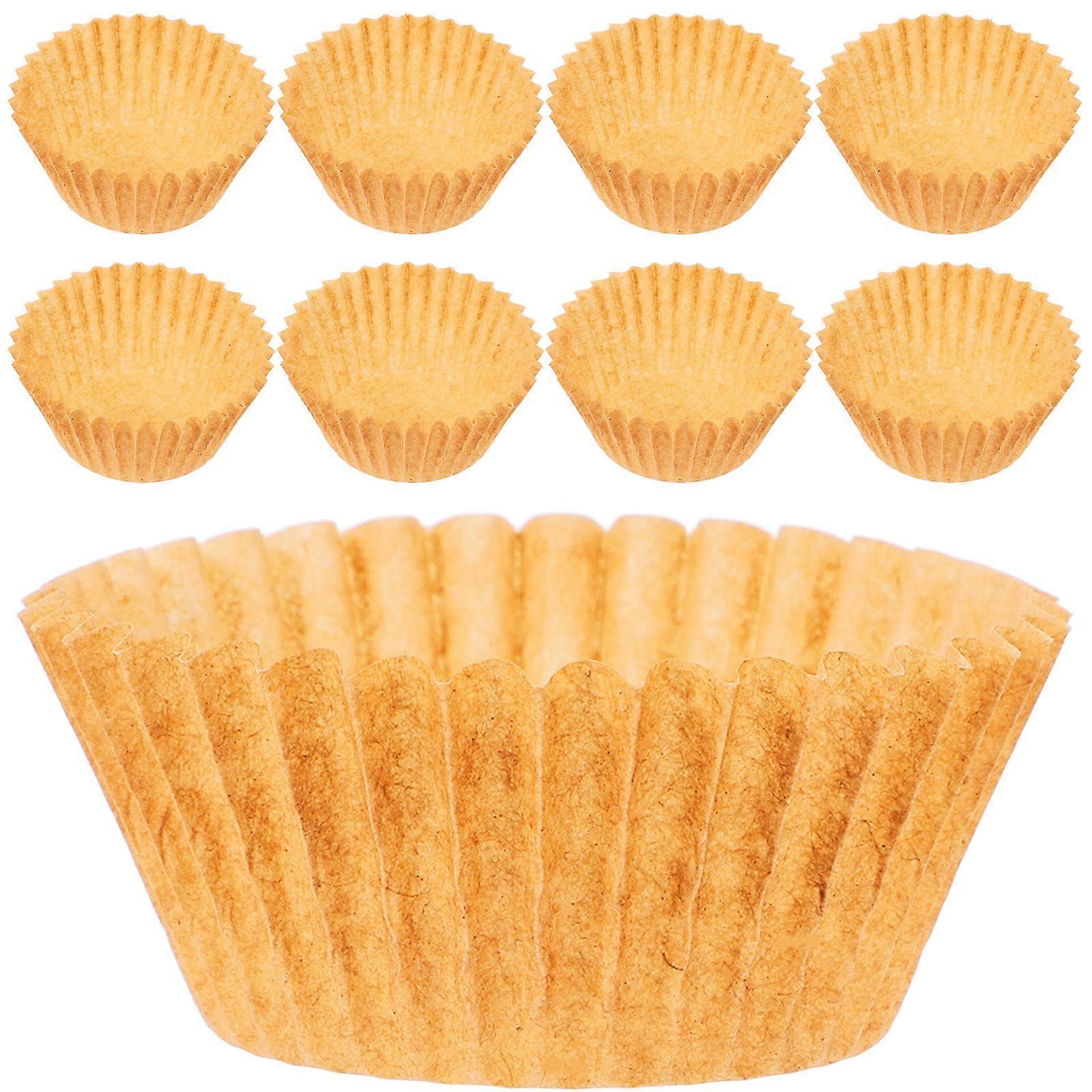 Cake Baking Liners for Baking 1000Pcs Light Brown Paper Cupcake Cups