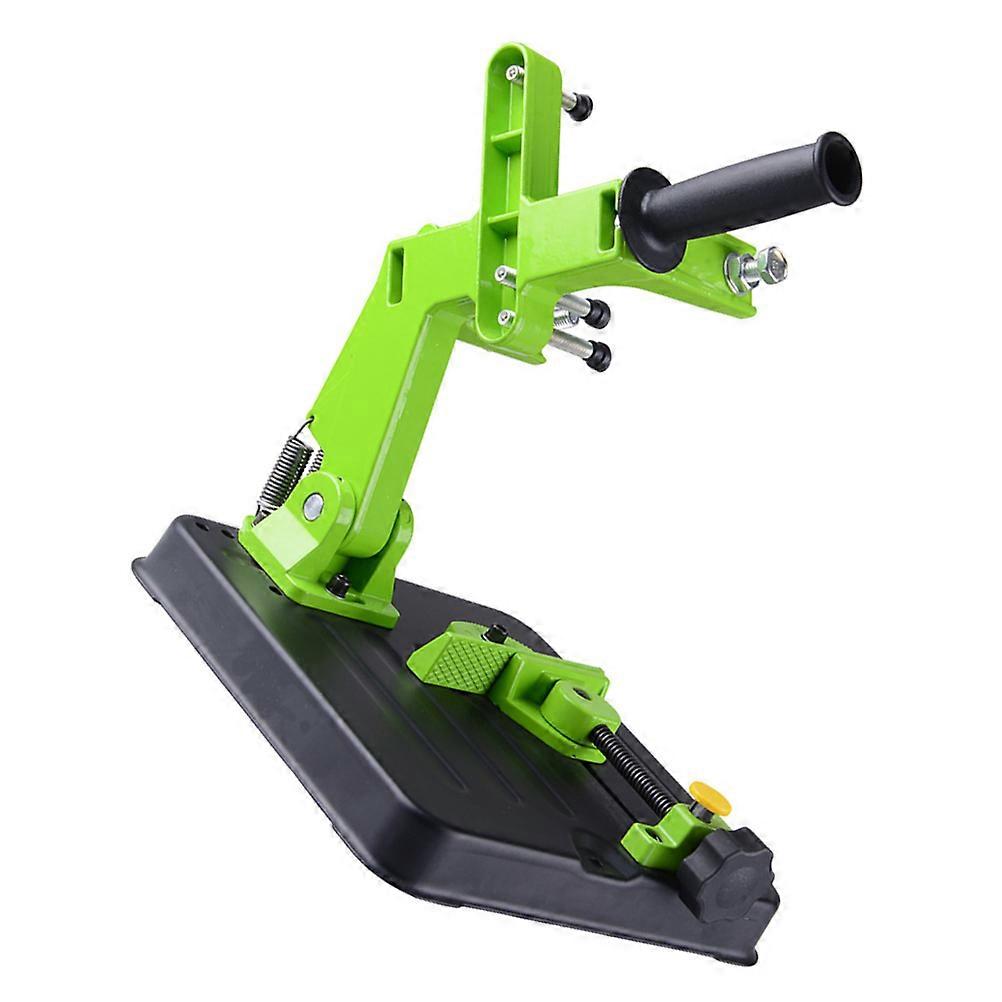 Angle Grinding Machine Fixed Stand for Holding Use 2Pcs Aluminum Alloy Green