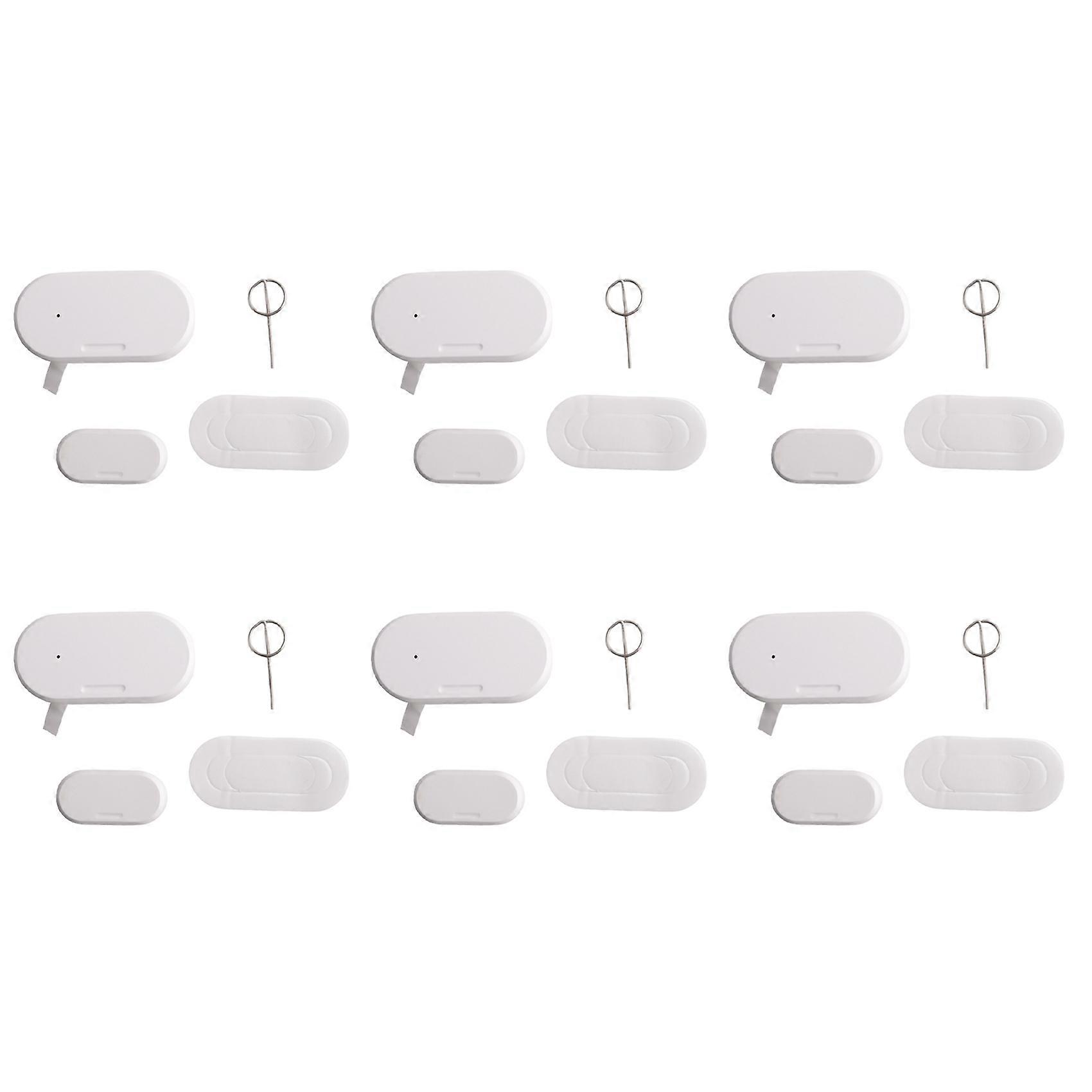 Tuya Zigbee 3.0 Smart Contact Detectors Security Gate Door Window Sensor Transducer Smart Life Home(6PCS)