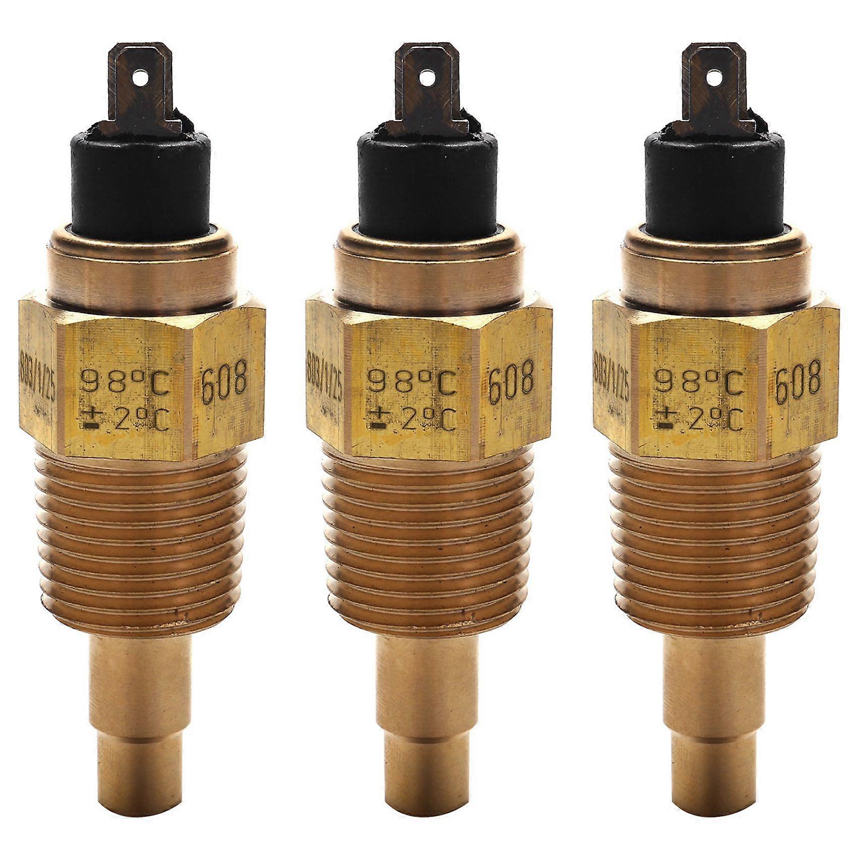 3X Vdo 1/2 Npt 21mm Thread Engine Oil Temperature Sensor Water Temperature Sensor for Generator Set