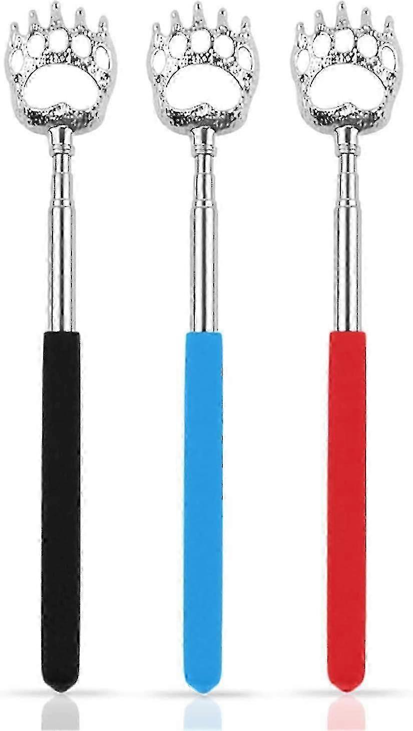 Back Scratchers, Bear Claw Telescopic Back Massager Tool With Soft Rubber Handles, Extendable Telescope Backscratcher Eliminating Back Itching FGOOD