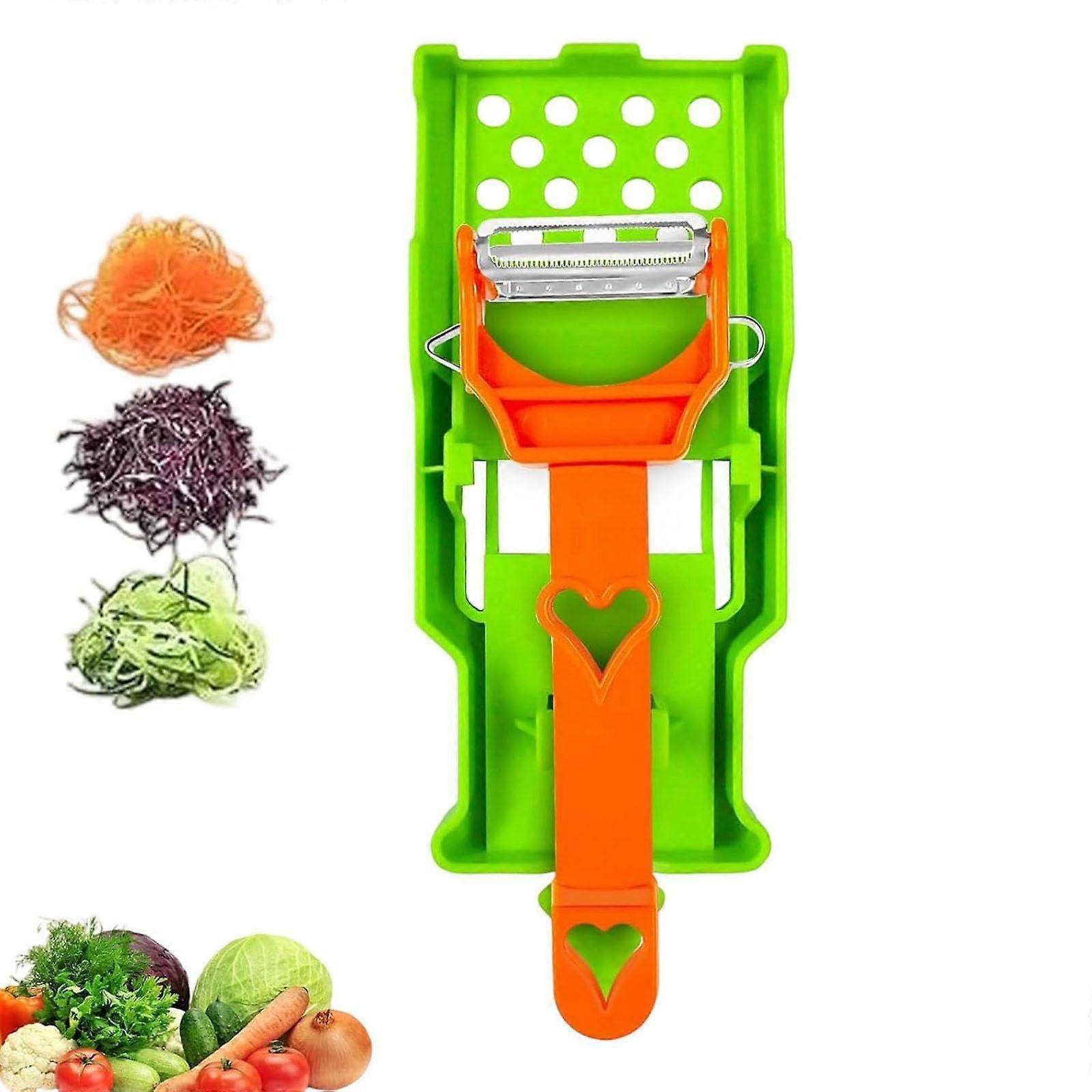 Stainless Steel Vegetable and Potato Peeler 2in1 Multi Cutter with Sharp Blade and NonSlip Grip