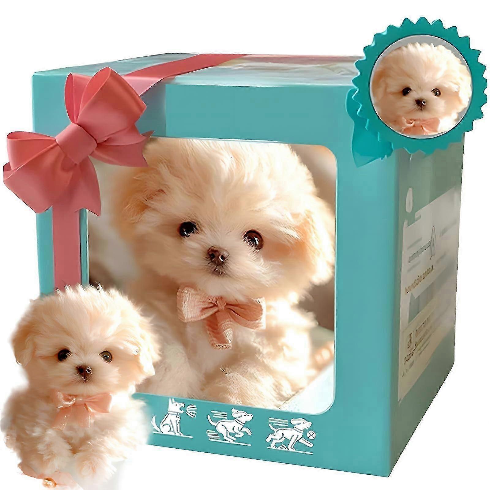 Robot Puppy Interactive Toy, Realistic Walking Dog with Barking Sounds, Tail Wagger, Educational Puppy for Kids