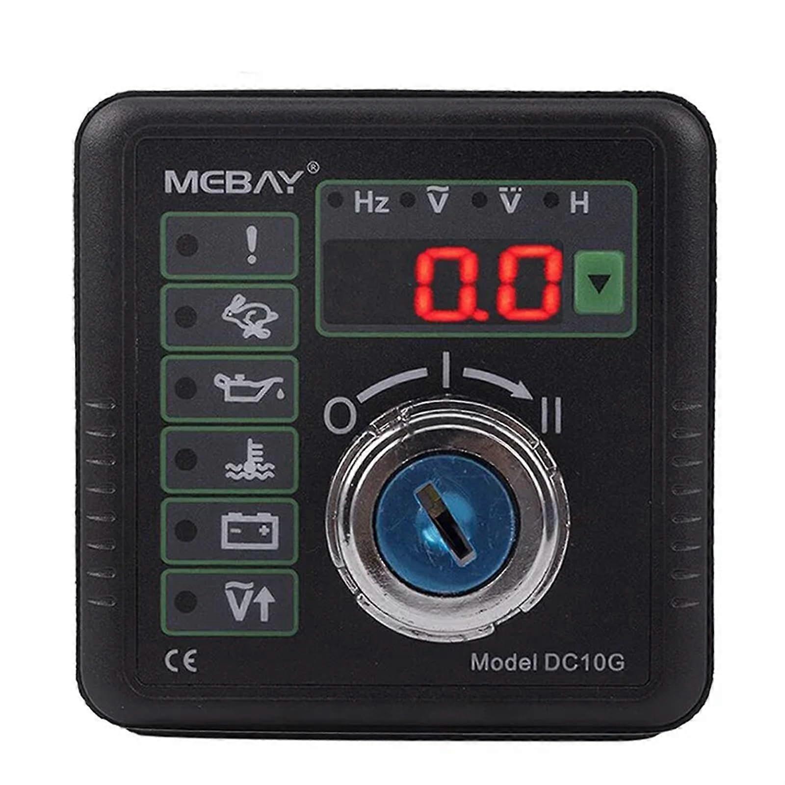 Multifunction DC10G DC10K Diesel Generator Controller Manual Start Stop with Engine Control Module Silver