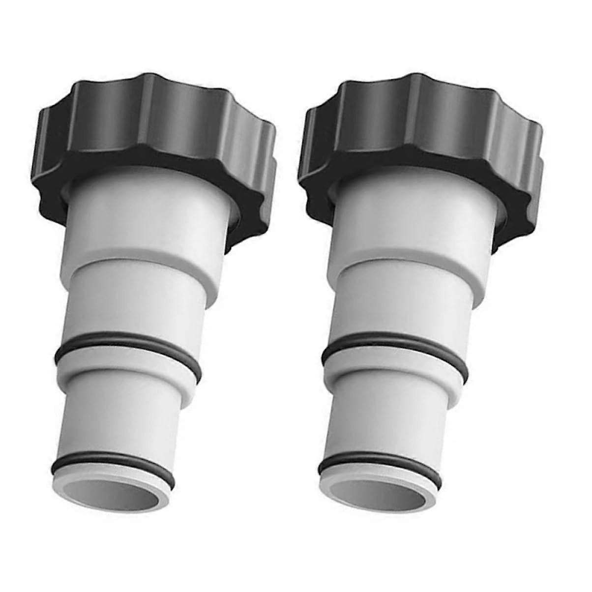 2pcs Durable Pool Pump Adapter and Swimming Pool Hose Connector for Easy Maintenance