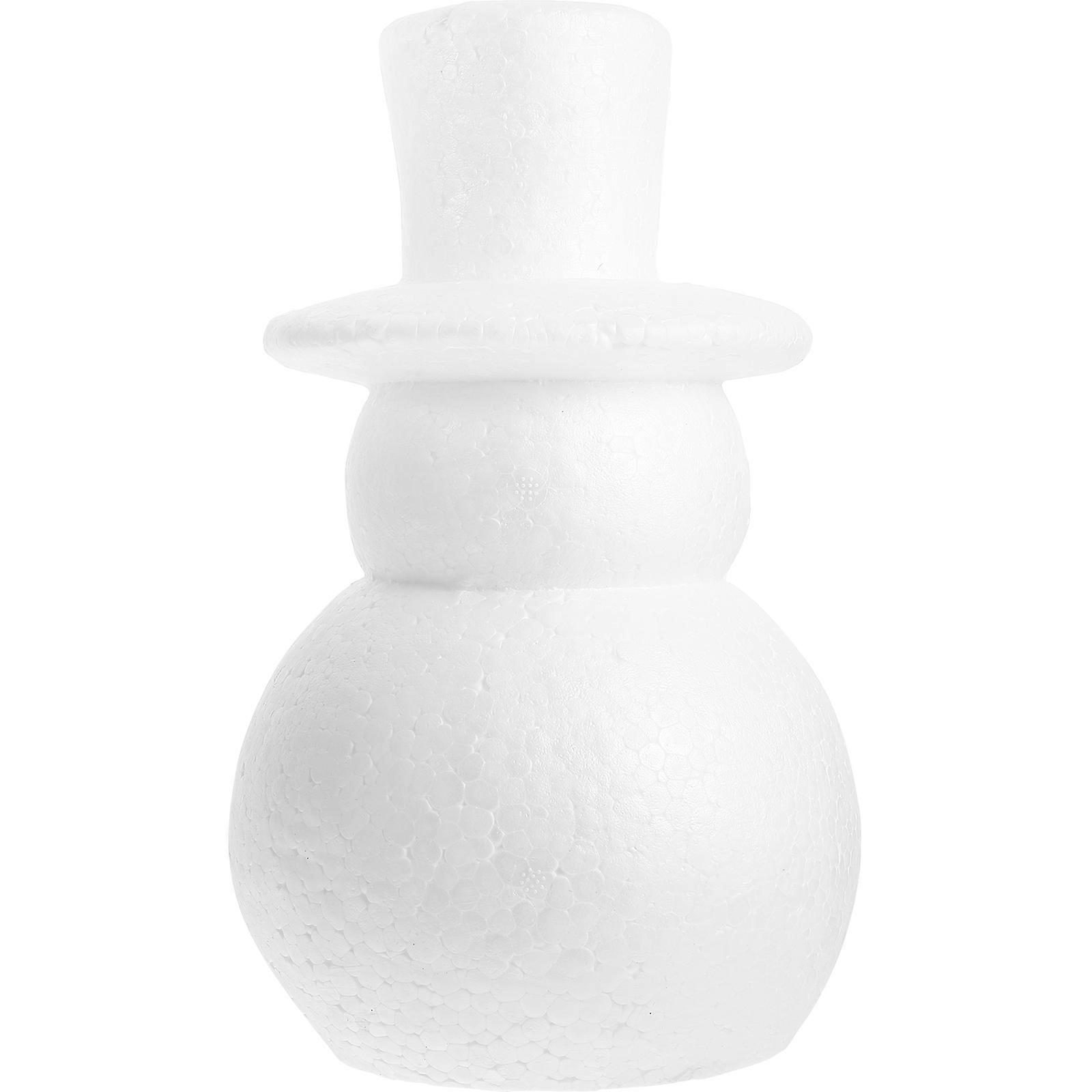 DIY Snowman Shape Decoration for Christmas Craft Polystyrene White