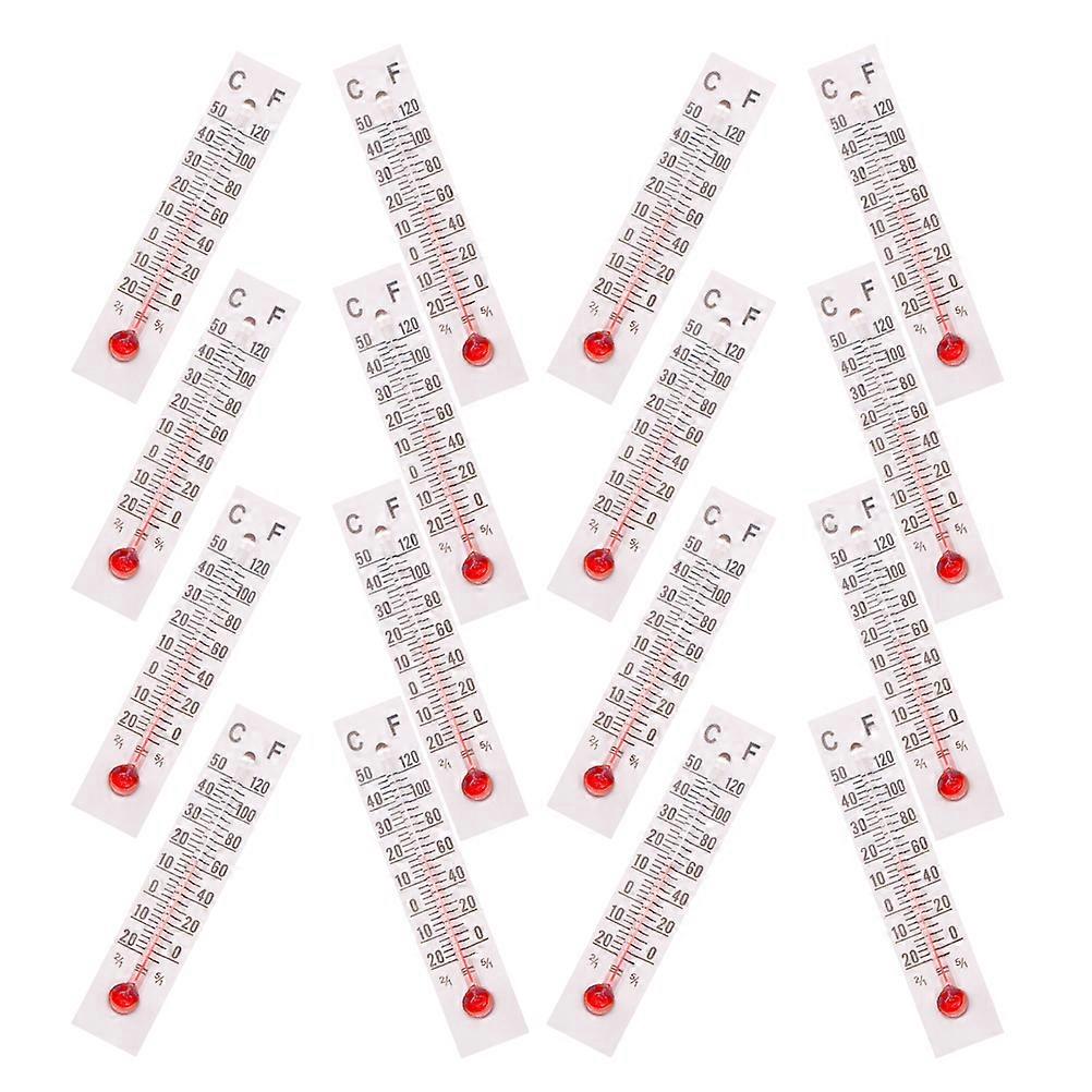 Small Temperature Gauge for Decor 20Pcs Miniature White Plastic Paper