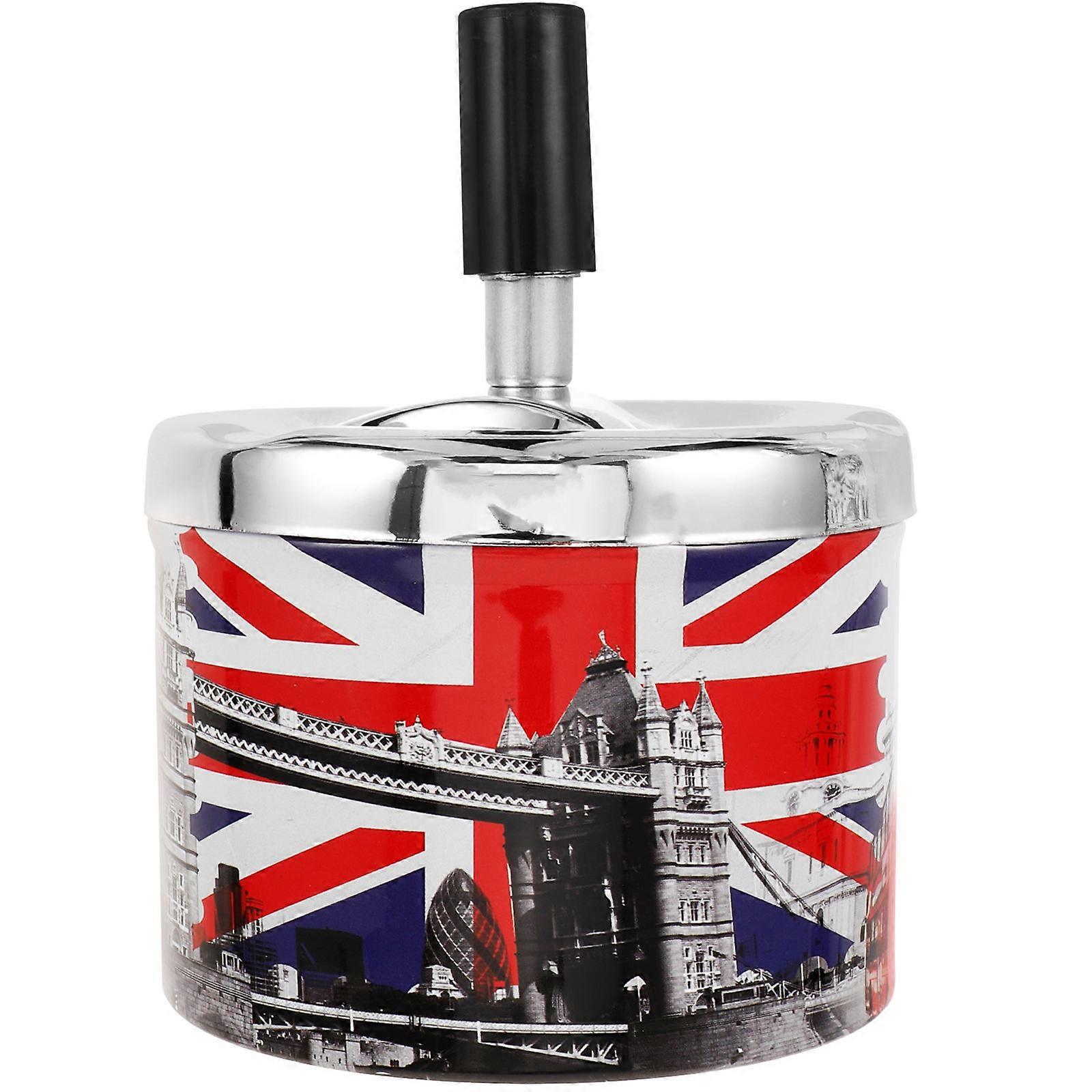 Metal Home Ashtray Automatic Extinguishing Ashtray for Indoor Use