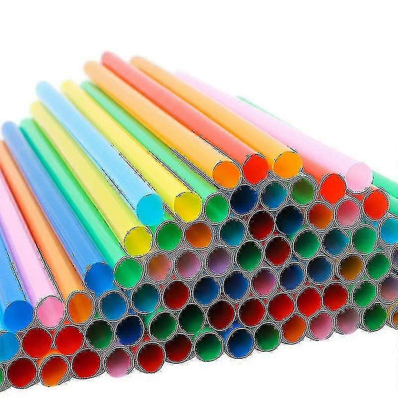 Assorted Color Extra Long Straws for Smoothies, 10.3in Jumbo Size 300-Pack