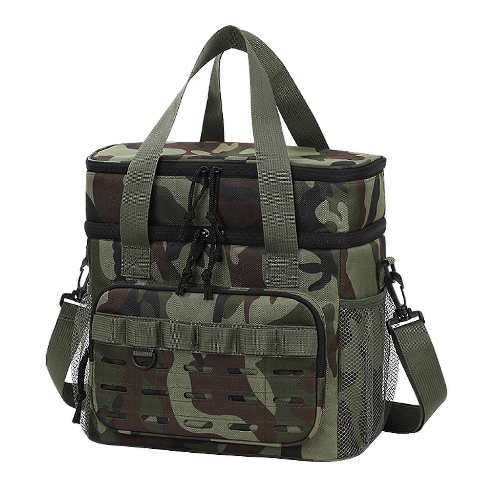 Double Layer Lunch Bag with Insulation and Large Capacity for Work