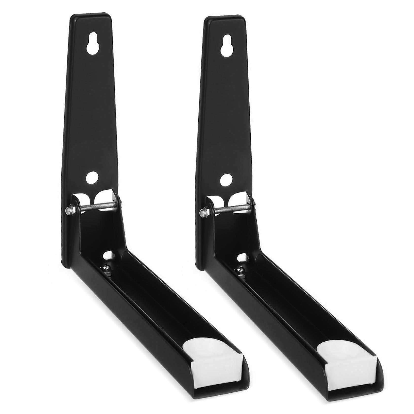 Microwave Wall Mount Adjustable Stainless Steel Shelf Foldable Heavy Duty Bracket for Kitchen