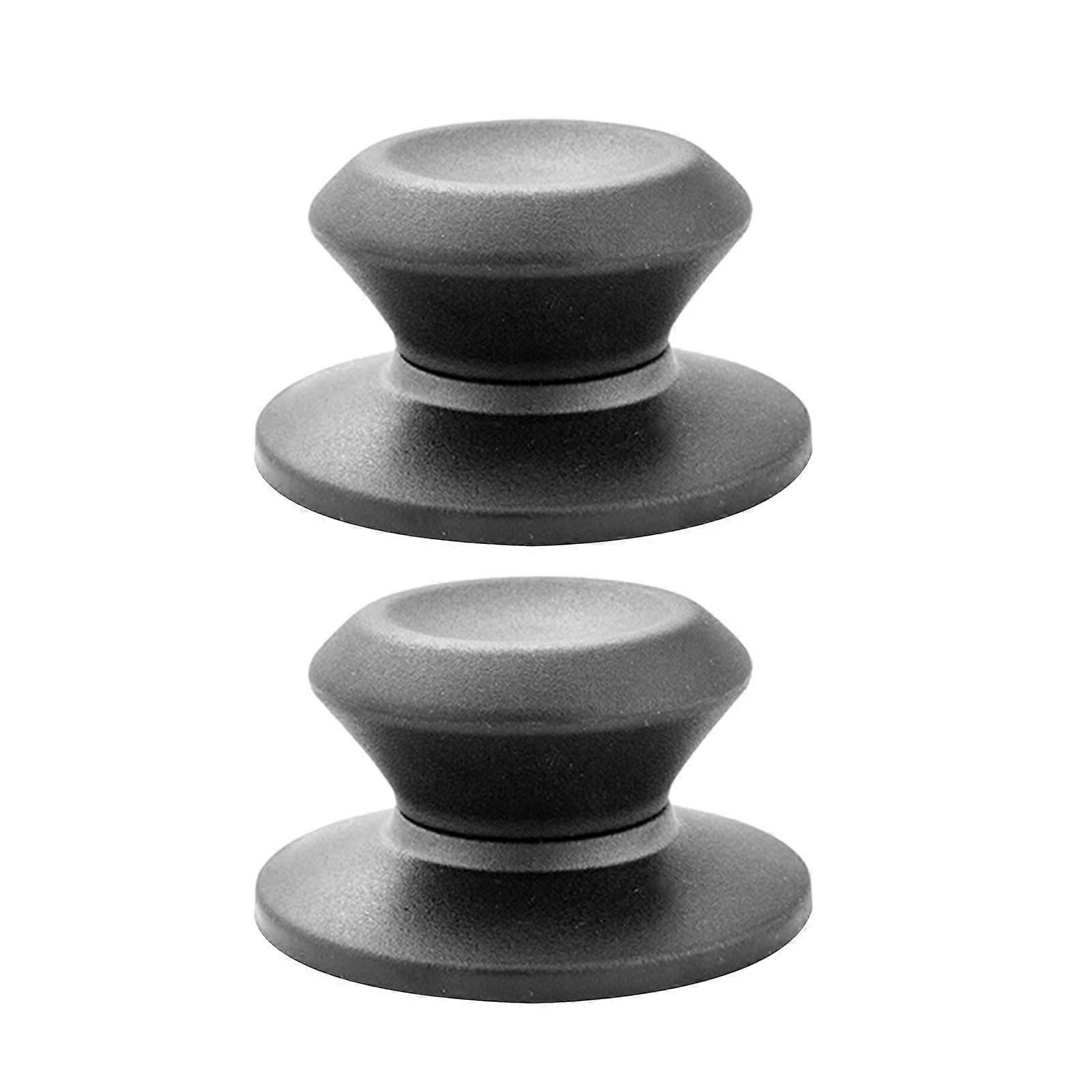 2PCS Silicone Cookware Lid Knob Replacement with Ergonomic Comfortable Grip Fits Multiple Pots