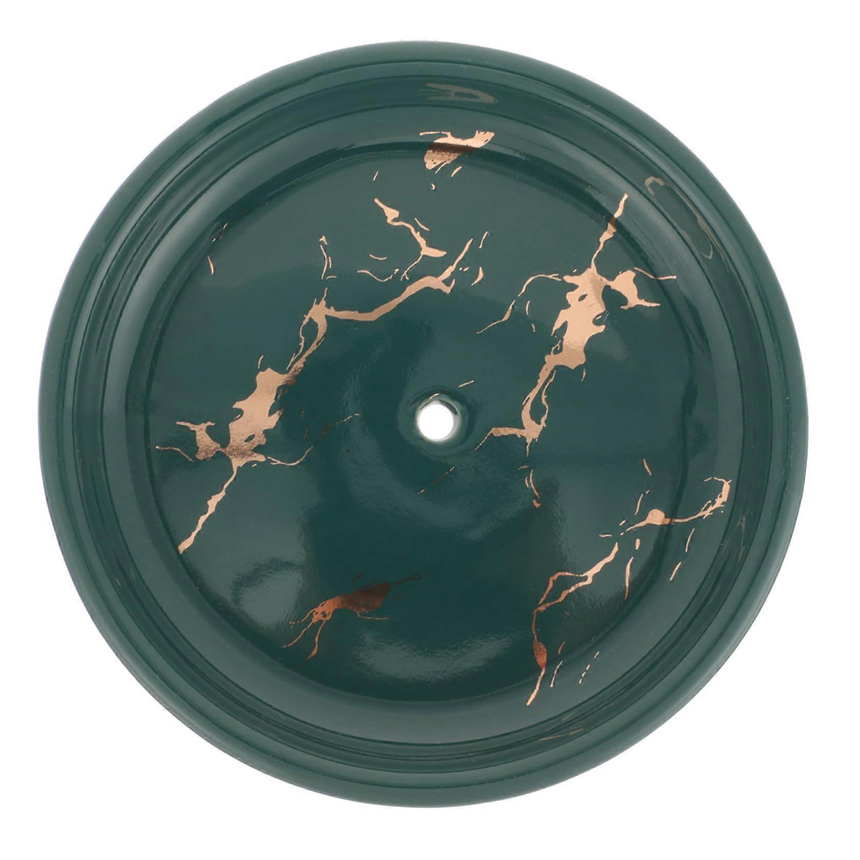 Ceramic Soap Dish with Drain, Marble Pattern Bathroom Soap Holder for Kitchen and Shower