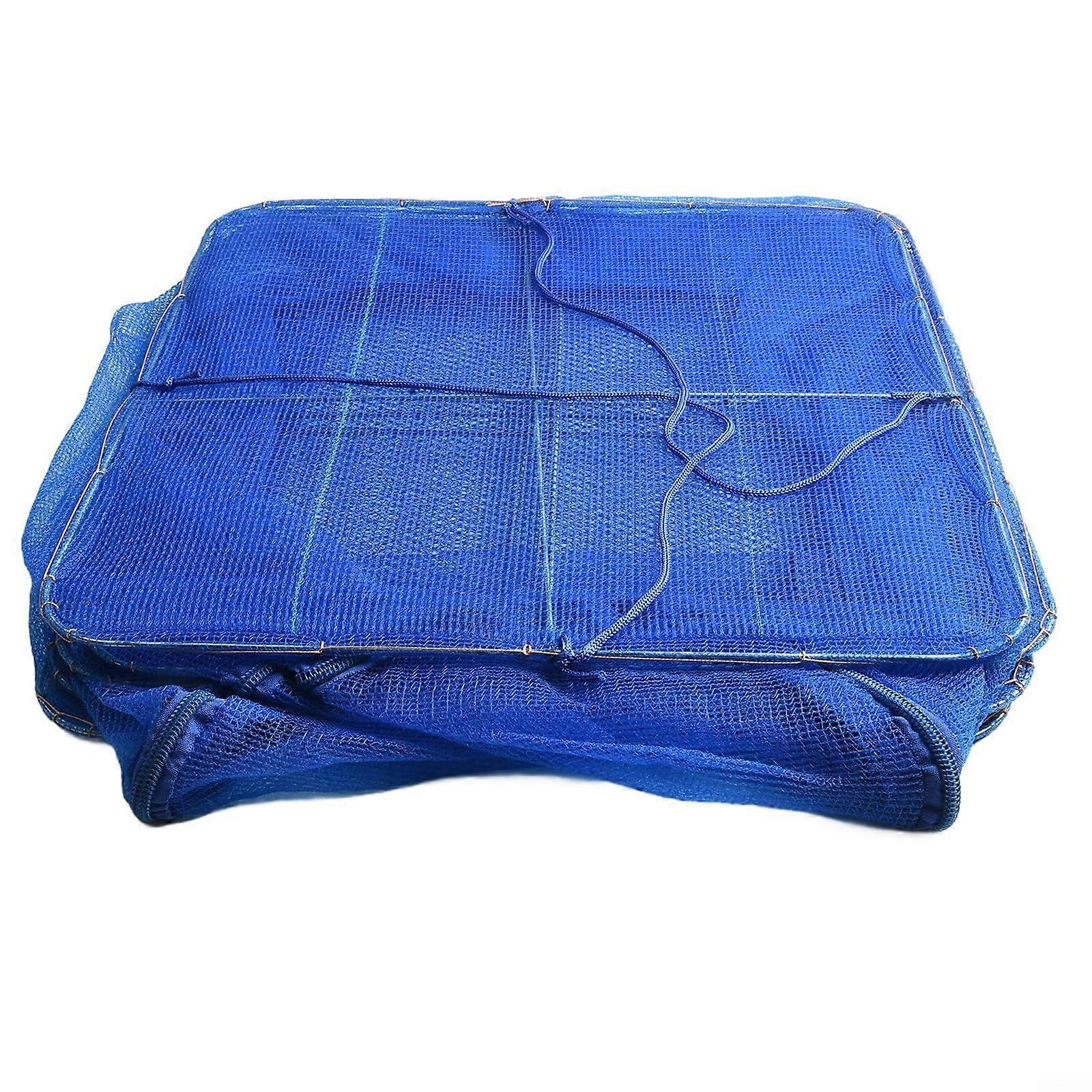 Foldable 3Layer Hanging Mesh Drying Rack for Vegetables Fish Dishes with Steel Frame 35x35x65cm
