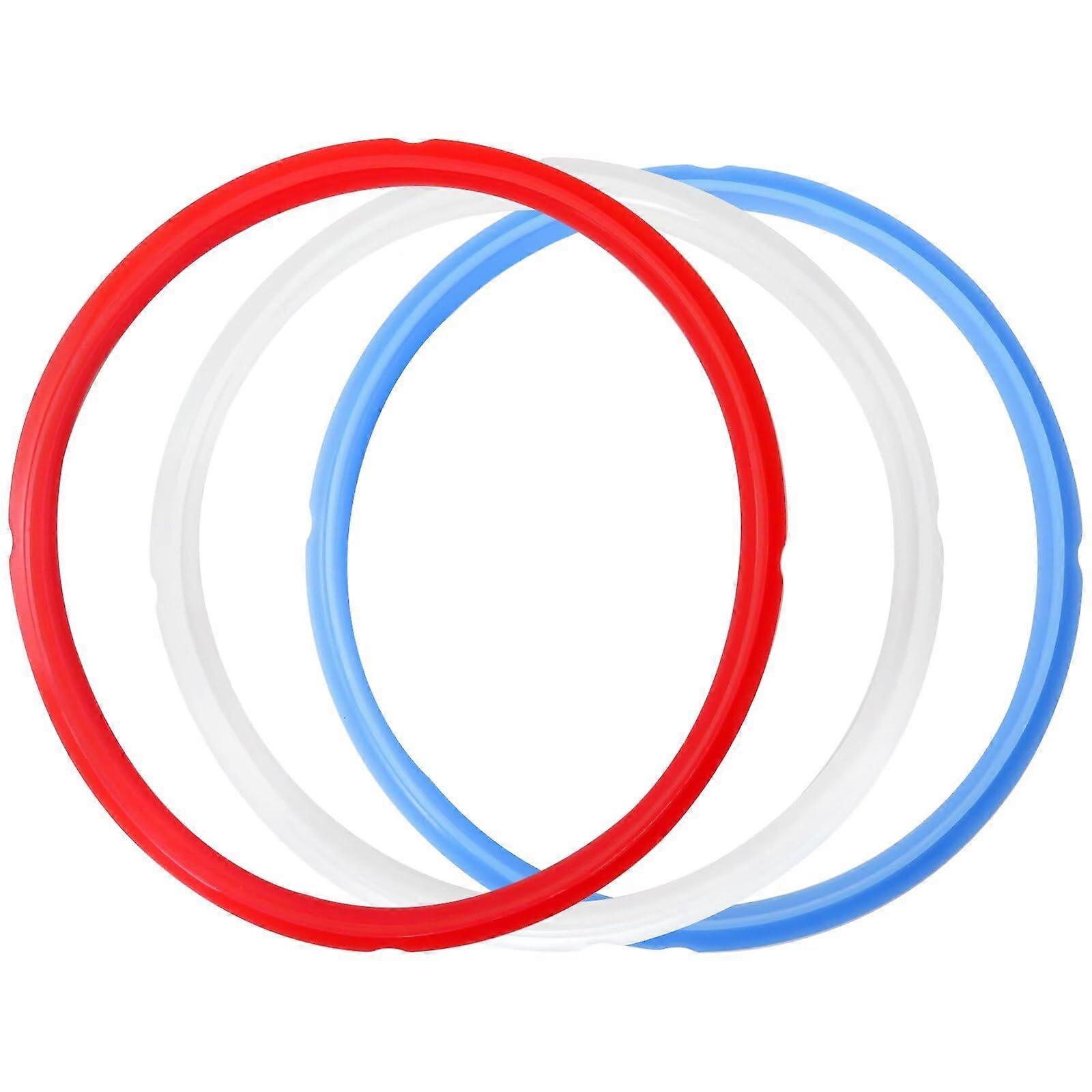 Sealing Ring 3 Pack for 8 Quart Instant Pot  Odor Resistant Silicone Replacement, Dishwasher Safe