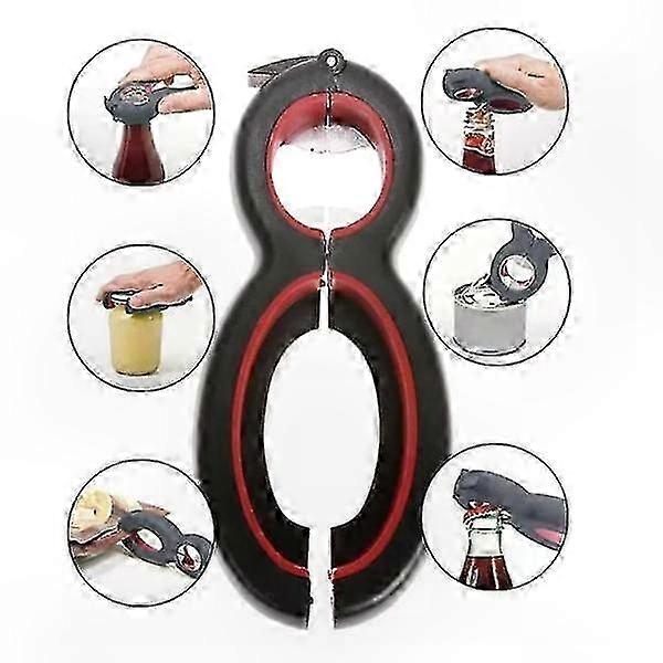 6-in-1 Multi-Function Opener for Jars and Capsules