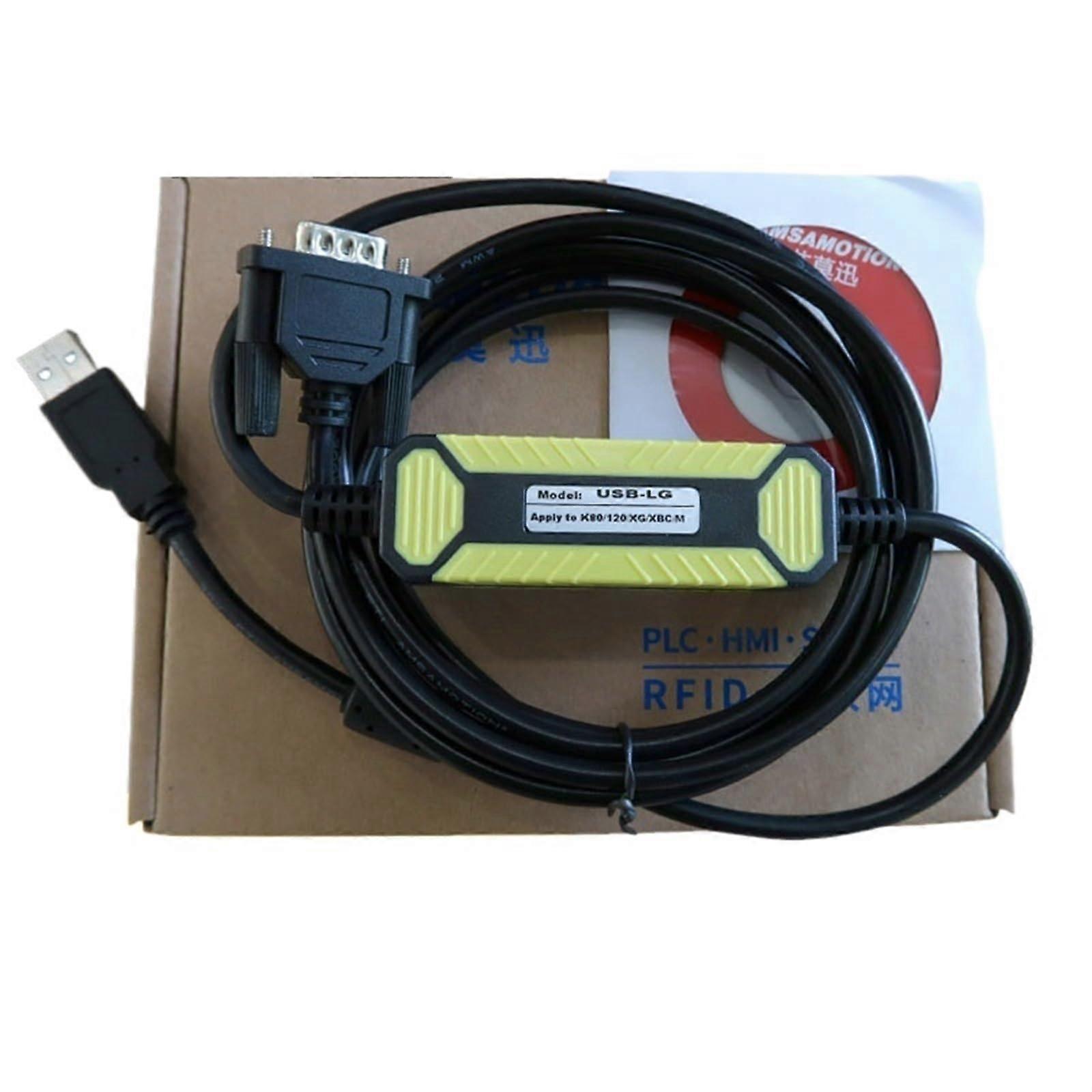 Touch Screen PLC Programming Cable for LS LG XP XGB XBM K7M Series Moistureproof Reliable Transfer