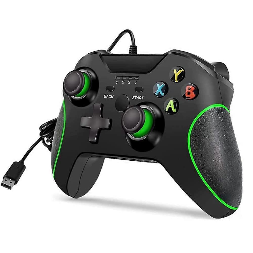 Wired Controller with DualVibration Feedback USB Gamepad for Xbox One S X and PC