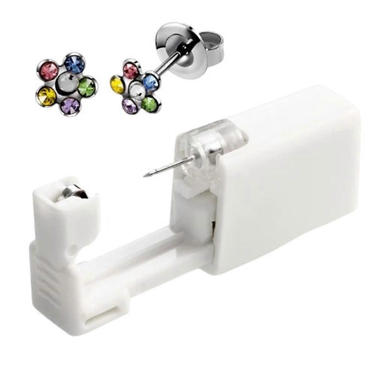 Disposable Sterile Ear Piercing Kit with Stud, SingleUse Cartilage Tragus Helix Piercer Tool