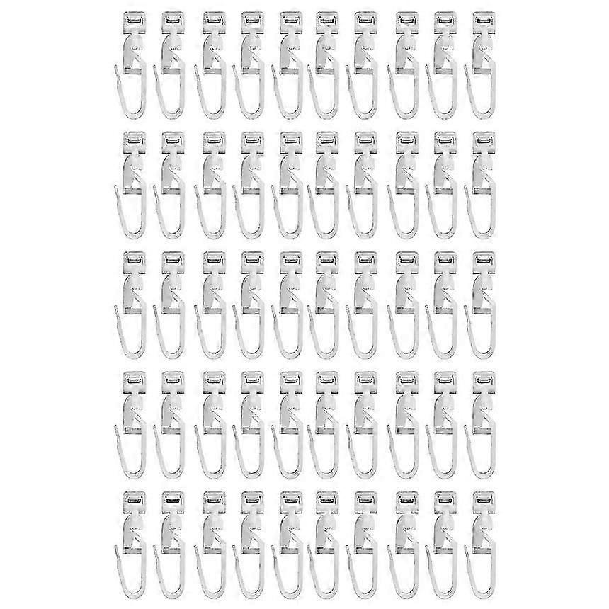 50pcs Drapery Gliders Hooks for Curtain Track Systems