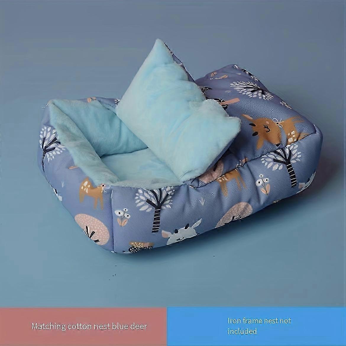 Cozy Hamster Nest for Small Animals with Wrought Iron Platform