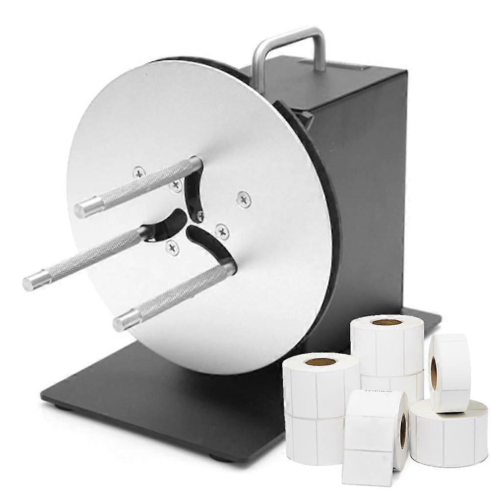 Automatic Label Rewinder with Speed Sync, Adjustable 13 Inch Core, Low Noise Stainless Steel